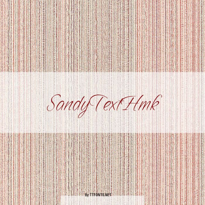 SandyTextHmk example