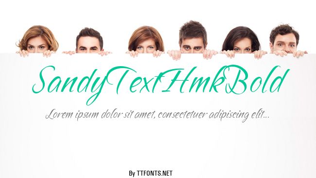SandyTextHmkBold example