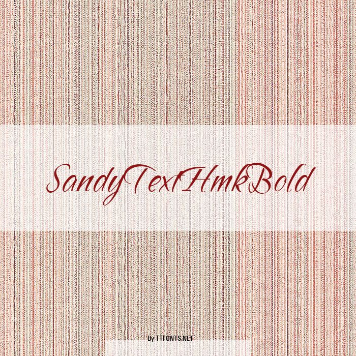 SandyTextHmkBold example