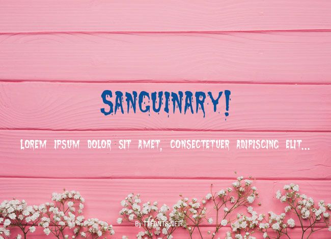 Sanguinary! example