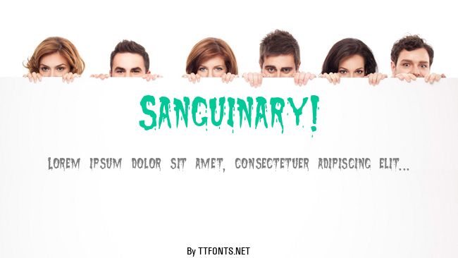 Sanguinary! example