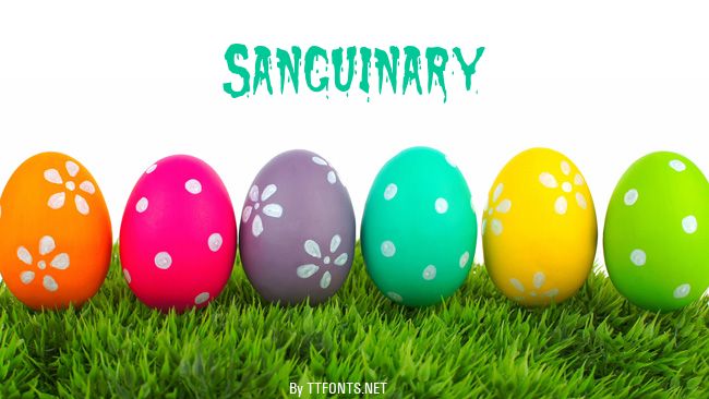 Sanguinary example
