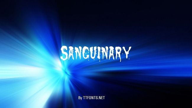 Sanguinary example