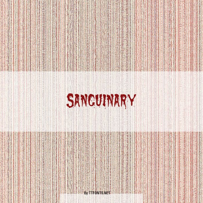 Sanguinary example