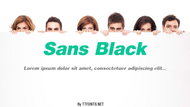 Sans Black example