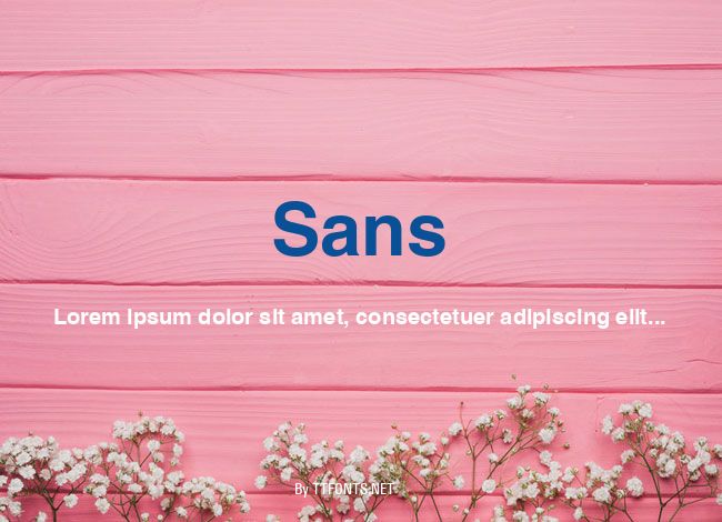 Sans example