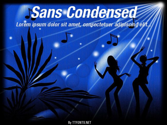Sans Condensed example