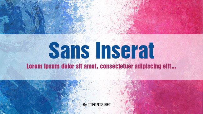 Sans Inserat example