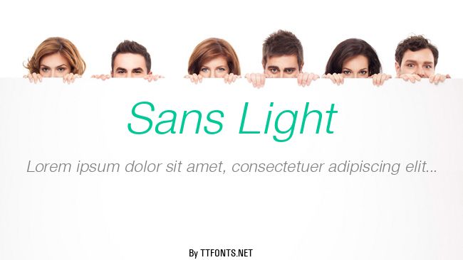 Sans Light example