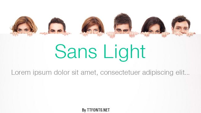 Sans Light example