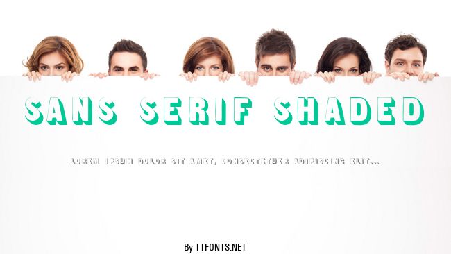 Sans Serif Shaded example