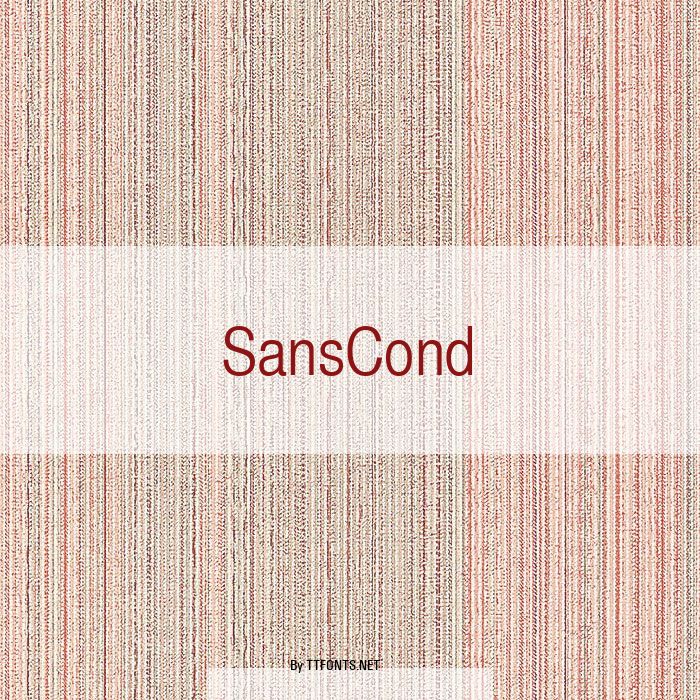 SansCond example
