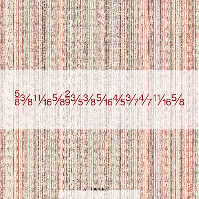 SansFractions example
