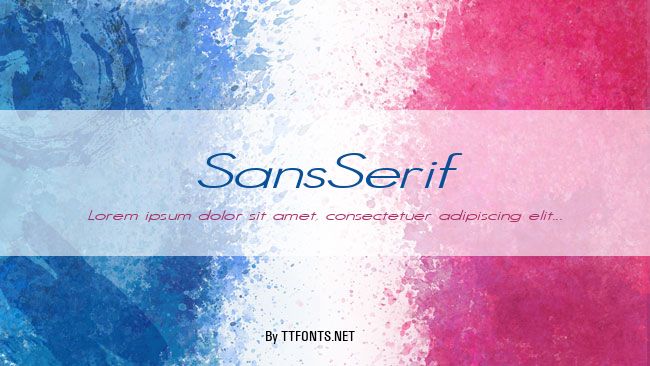 SansSerif example