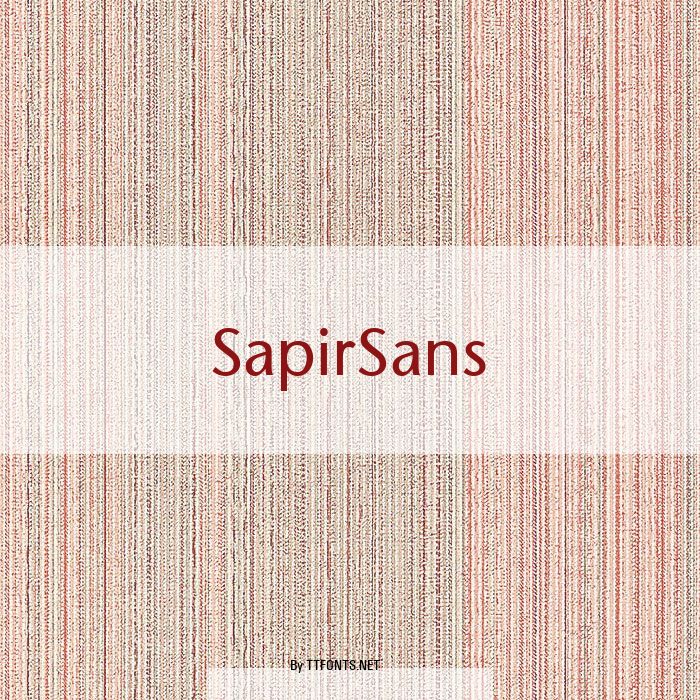 SapirSans example