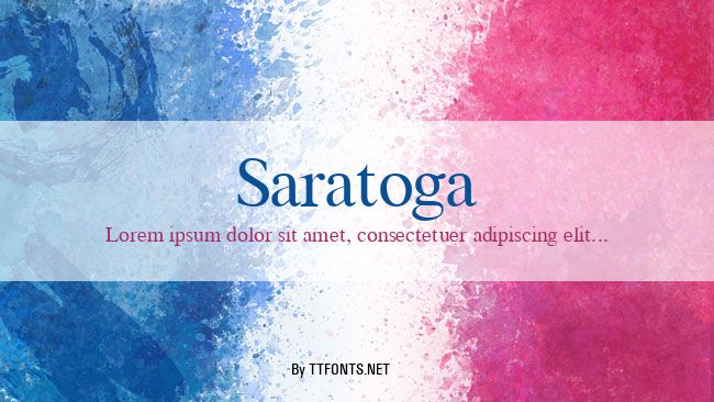 Saratoga example