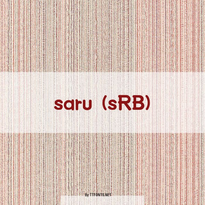 saru (sRB) example