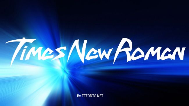 Times New Roman example