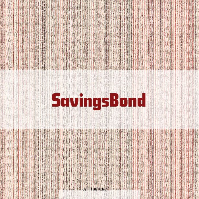 SavingsBond example
