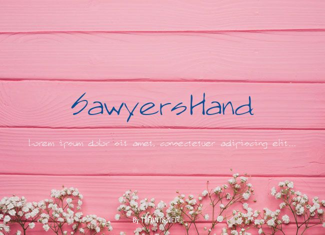 SawyersHand example