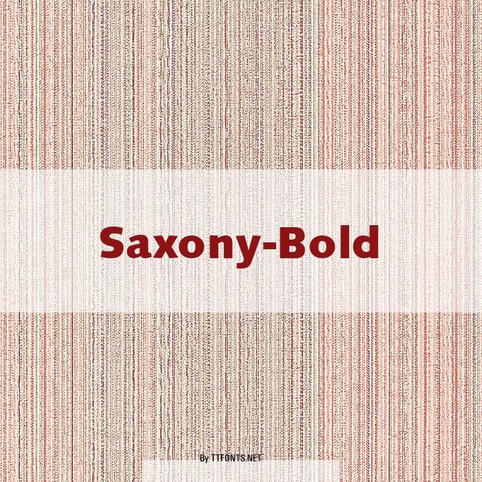 Saxony-Bold example