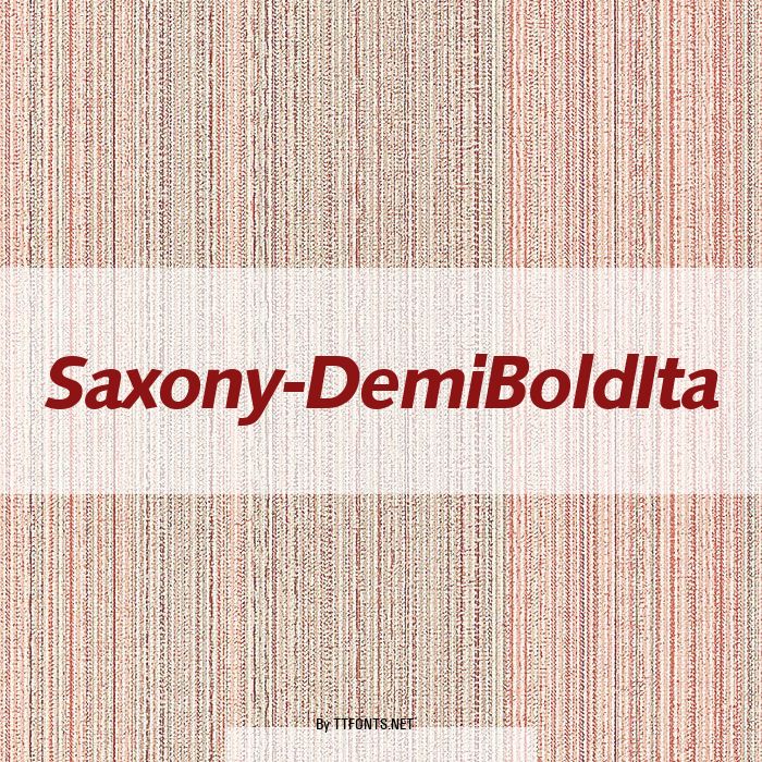 Saxony-DemiBoldIta example