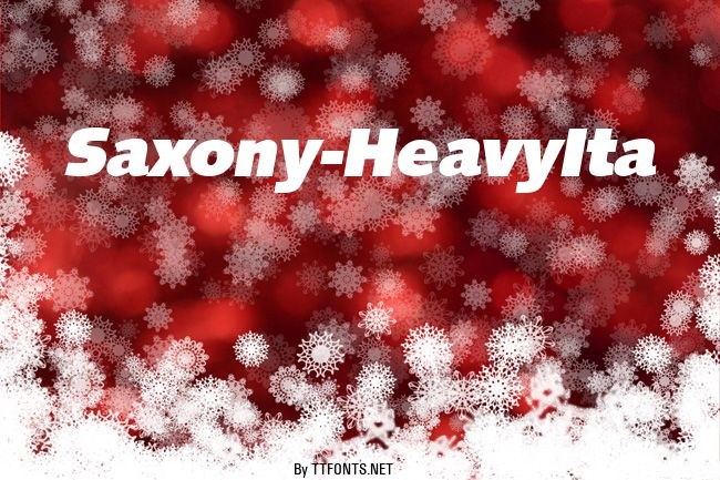 Saxony-HeavyIta example