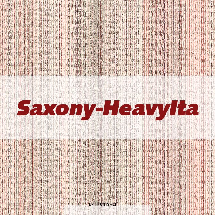 Saxony-HeavyIta example