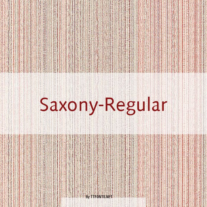 Saxony-Regular example