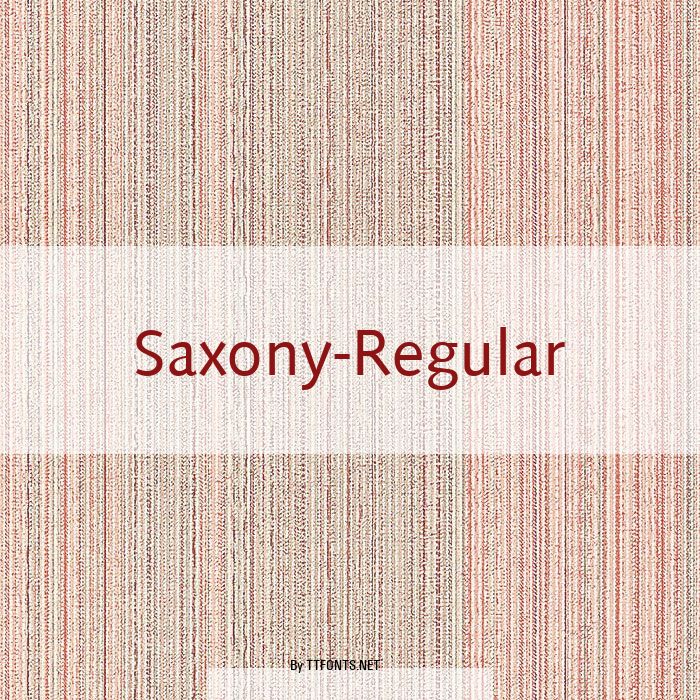 Saxony-Regular example