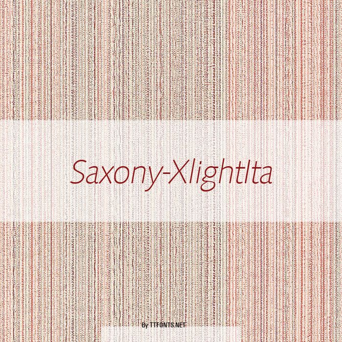 Saxony-XlightIta example