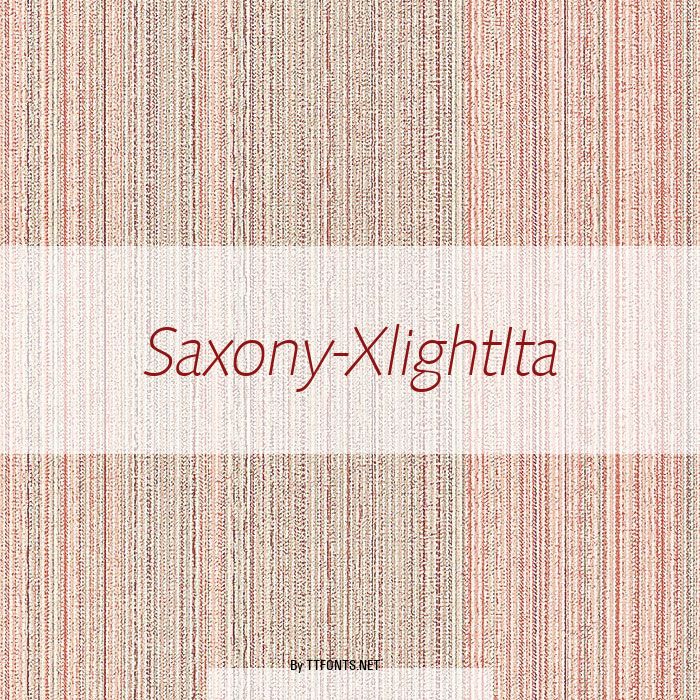 Saxony-XlightIta example