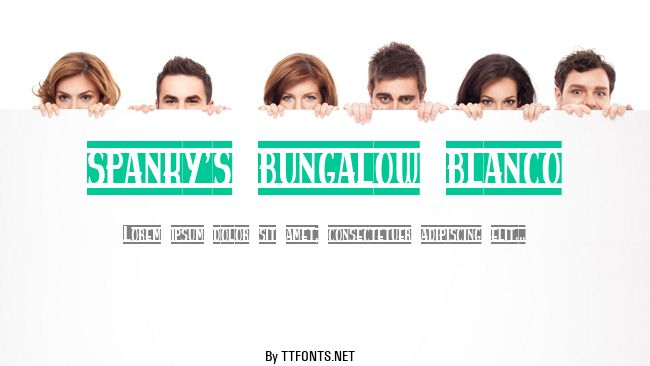 spanky's bungalow blanco example
