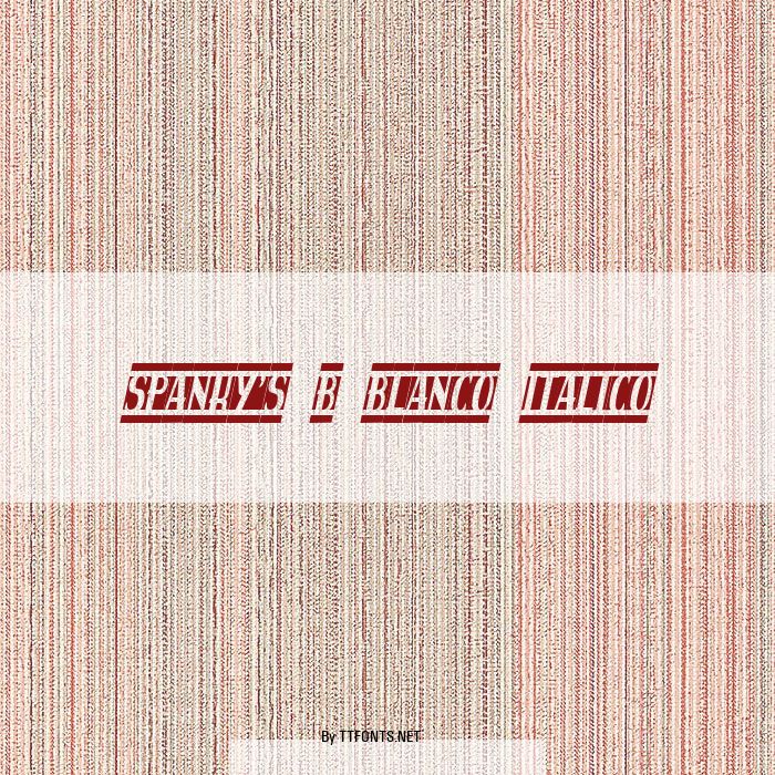 spanky's b blanco italico example