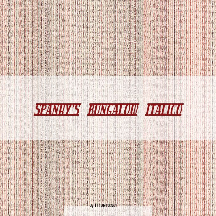 spanky's bungalow italico example