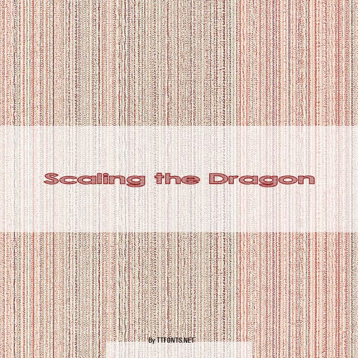 Scaling the Dragon example