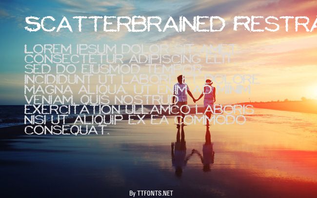 Scatterbrained Restrained example
