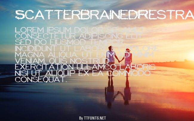 ScatterbrainedRestrained example