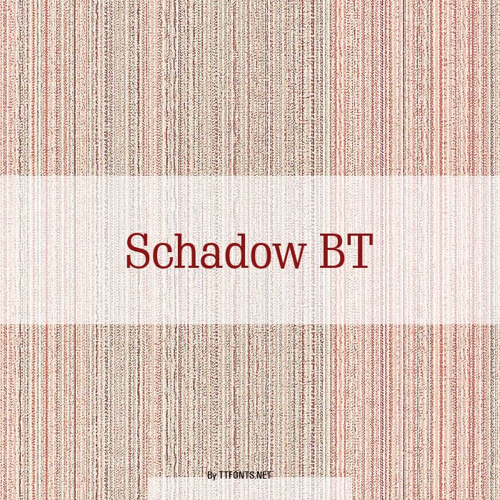 Schadow BT example