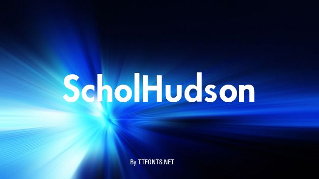 ScholHudson example