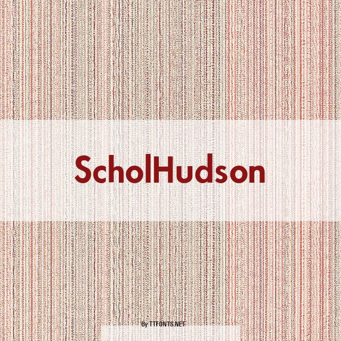 ScholHudson example