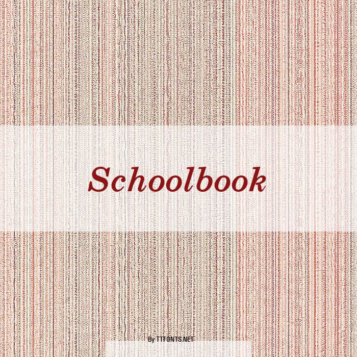 Schoolbook example
