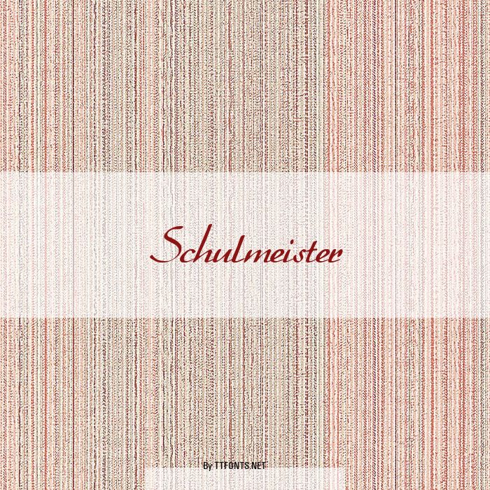 Schulmeister example