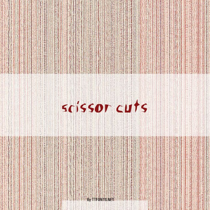 Scissor Cuts example