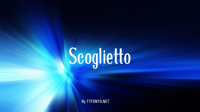 Scoglietto example