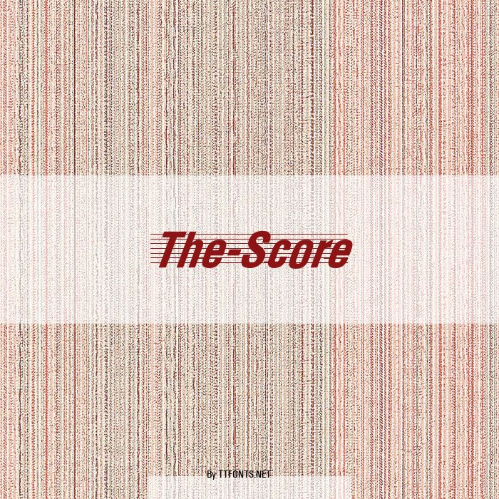 The-Score example
