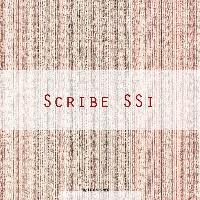 Scribe SSi example