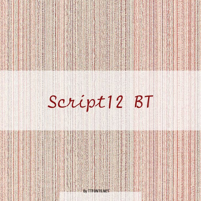 Script12 BT example