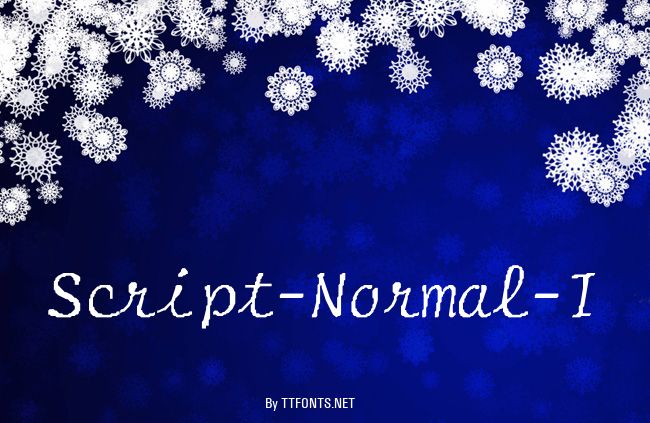 Script-Normal-I example