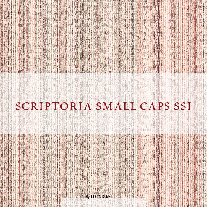 Scriptoria Small Caps SSi example